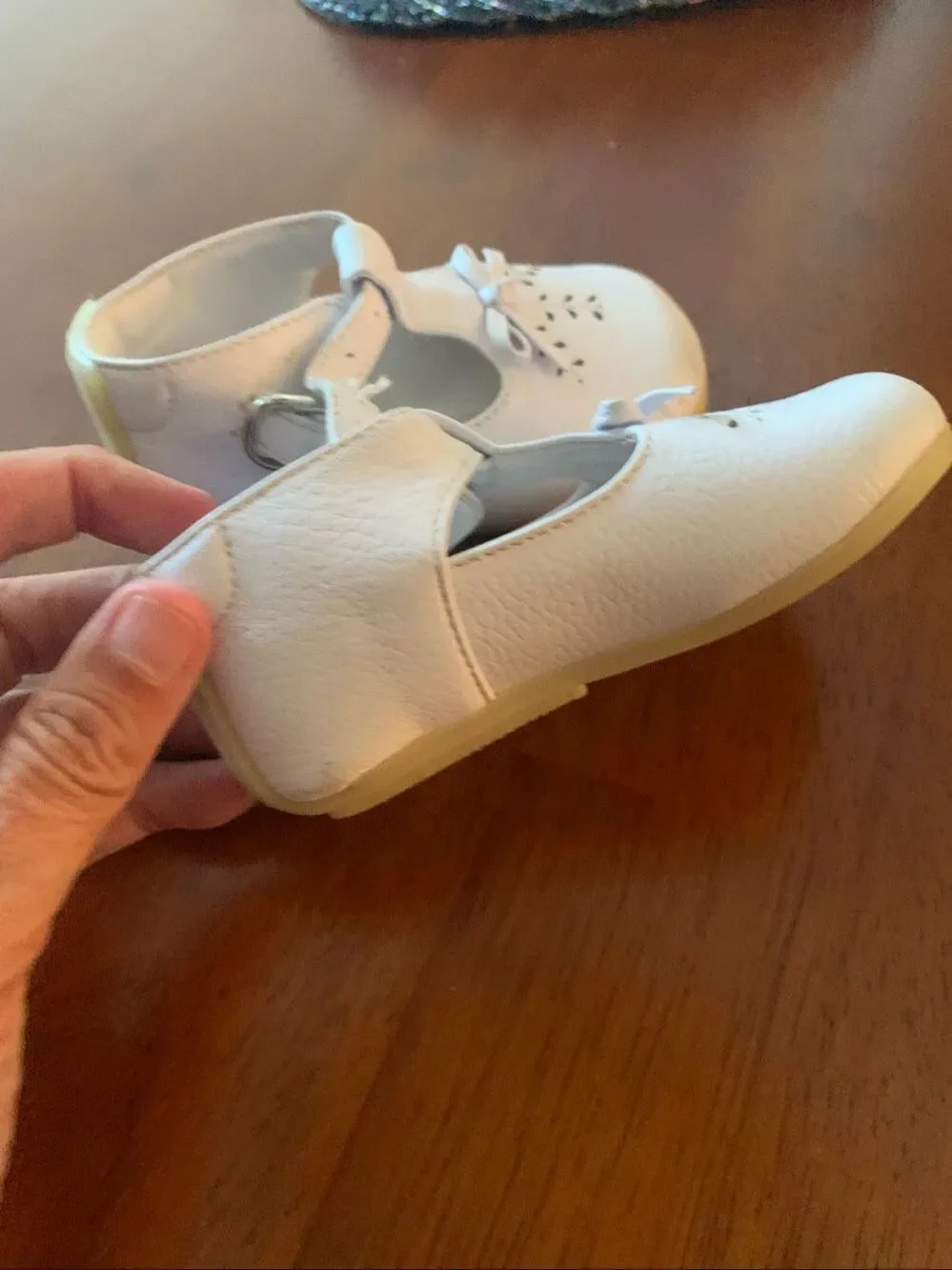 Neutro toddler white genuine leather Mary Jane dress shoes